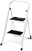 HOUSE DAY Escalera de Peldaño Plegable de 2 Peldaños Certificado GS 150 kg para Cocinas, Casa, Exteriores, Adultos