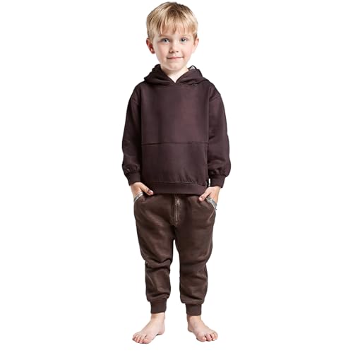 Image of T2F Boys Cotton Hooded Neck Oversized Fit DropShoulder Sweatshirt