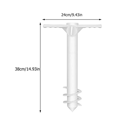 BESPORTBLE Guarda- Chuva de Praia de Areia Conjunto Âncora Estande Titular Guarda- Chuva de Praia Gu