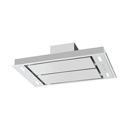 Klarstein-Secret-Service-Campana-extractora-de-techo-Encastrable-Potencia-220-W-Capacidad-de-extraccion-800-mh-Control-Touch-Cristal-Iluminacion-LED-3-Niveles-Acero-inoxidable-Plata Klarstein-Secret-Service-Campana-extractora-de-techo-Encastrable-Potencia-220-W-Capacidad-de-extraccion-800-mh-Control-Touch-Cristal-Iluminacion-LED-3-Niveles-Acero-inoxidable-Plata