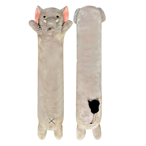 Cuddle Paws Elephant Plush Body Pillow for Kids | Long Stuffed Animal Cuddle Pillow | Soft Hugging Toy | Plushie Gift for Girls & Boys | Long Plush...