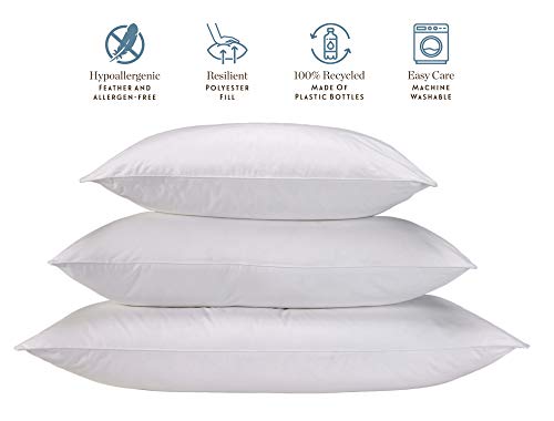 Almohada de Relleno Alternativo de Plumas Queen Blanca miniatura 3