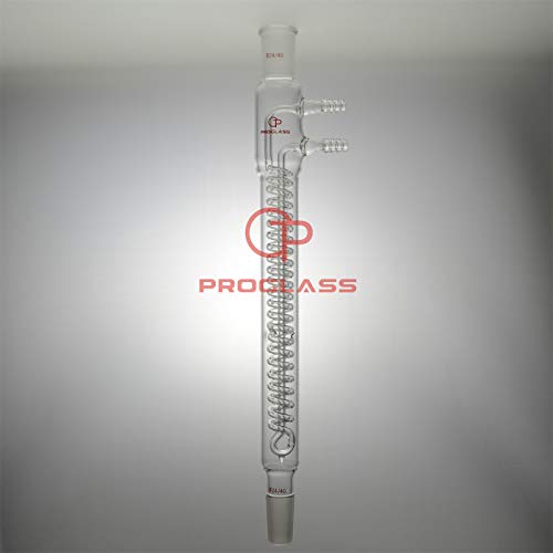 Proglass High Efficiency Reflux Condenser,24/40,with Hose Connections (275mm)