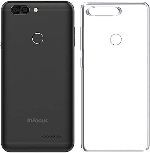 SkyTree Silicone Flexible Plain Soft Transparent Back Cover for Infocus Vision 3