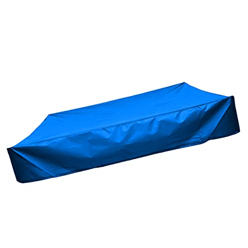 Sosoport pequeña Cubierta de baño Inflable Caja de Arena al Aire Libre baldes Cubiertas de Patio Foso de Arena Cubierta de Caja de Arena de Forma Cuadrada Sombra de snadbox Blue