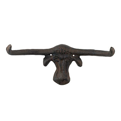 Tg,Llc HK-TEXASLH Treasure Gurus Large Longhorn Steer Bathroom Towel Rack Hat Hook Coat Hanger Western Decor cover