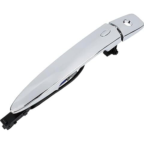 YOUYIEN Exterior Outer Chrome Door Handle (Front Left Driver Side), with Sensor and Smart Keyless Entry System,Replaces Part # 806469N00A,12459871. Fit for Nissan Sentra Maxima Murano Leaf. Cover