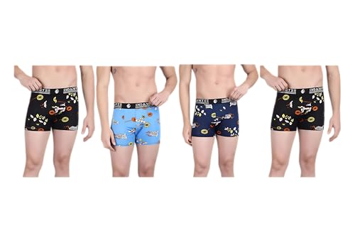 Image of Men's Nylon Stretch Printed Trunk | Ultra-Soft, Breathable Innerwear for Men | Stylish & Supportive Fit