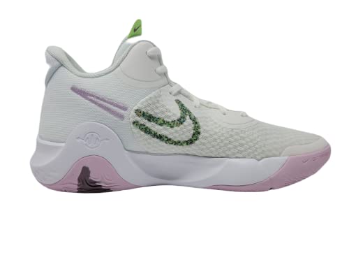 Nike Men's KD Trey 5 IX Basketball Sneakers, Summit White/Lime Glow-White, 11 M US2
