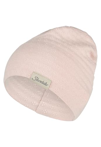 Sterntaler Beanie strukturiert Beanie aus Mischgewebe mit Struktur Zwei Tragevarianten pflegeleicht mit UV-Schutz 50+ Zartrosa Größe 47