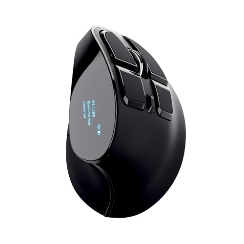 Trust Mouse Wireless Ergonomico Ricaricabile, Nero, One Size - 10
