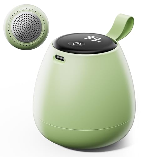 Aidisy Quitapelusas Electrico, Quita Pelusas Ropa, Quitapelusas Plancha Electrica, con Pantalla LED Quitapelusas Electrico Recargable, con Dos Envases De Recambio Quita Pelusas para Ropa Electrico