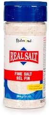Redmond Real Sea Salt – Natural Unrefined Fine Salt, 10oz shaker