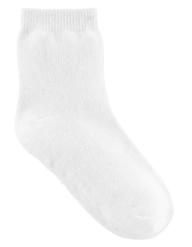 Simple Joys by Carter's Unisex Babies' Crew Socks, 12 Pairs, White, 12-24 Months