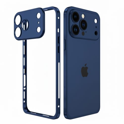 Image of MILLION CASES Element X Cooling Metal Case for iPhone 17 Pro Max, iPhone 17 Pro Max Back Cover Case(2025) - Metal | Brilliant Blue