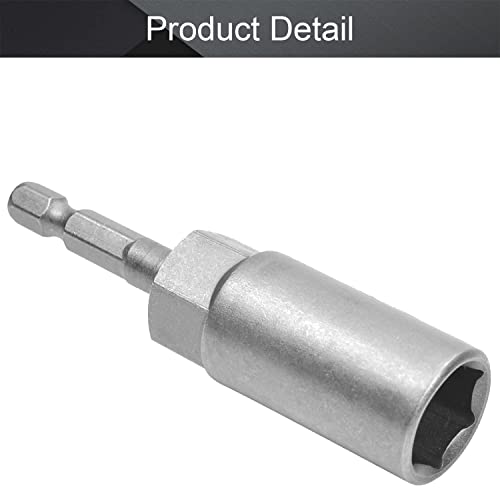 Heyiarbeit 1/4" Quick-Change Hex Shank 14Mm Nut Setter Driver Drill Bit, 80Mm Length Metric No-Magnetic 1Pcs #TOP29