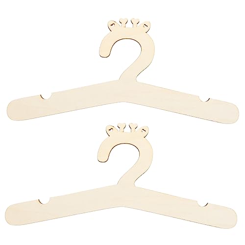 KOMBIUDA Wooden Hangers 2pcs Coat Hanger Dress Holders Non- Slip Hangers Pet Accessories Home Accents Decor Hangers Decorative Hangers Puppy Toys for Chinese Style Wooden Pendant