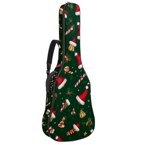 Sac à dos pour guitare acoustique imperméable motif Noël