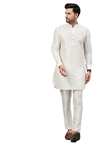 Image of VM Men's Silk Blend Kurta Pyjama Set