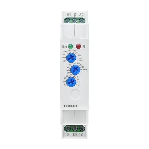 Relé de tiempo multifuncional TY09-S1 AC230V para control de iluminación industrial de 16A