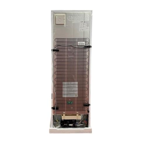 Image of Pemberly Row 12 cu. ft No Frost Bottom Freezer Refrigerator, Garage Ready, LED Lighting, Energy Efficient Design, Adjustable Glass Shelves, Dual Temperature Control, Compact Modern Style, White Finish
