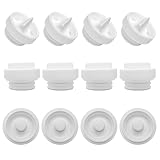 Elvie Stride Replacement Parts 8 Duckbill Valves & 4 Silicone Membrane/Diaphragm Compatible with Double Elvie Stride 2 Breast Pump Parts, Accessories by Durceler,Not Original Pump Parts