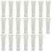 20PCS Clear Empty Refillable Plastic Soft Tubes Squeezable Bottle Packing Cosmetic Sample Container Jars Storage Holder For Facial Cleaner Shampoo Shower Gel Body Lotion Hand Cream 100ml/3.4oz