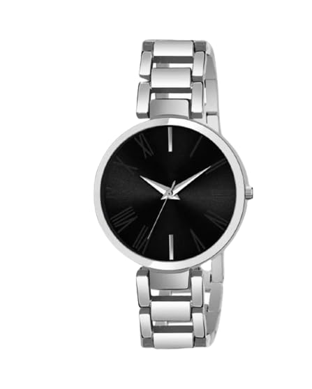 Giffemans Steel Strap Analogue Womens & Girls Watch (Black) (B0CNJY66PK) Amazon Price History, Amazon Price Tracker