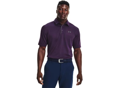 Image of Under Armour Men's Tech Golf Polo, Cyclone (503) /Pitch Gray, X-Small