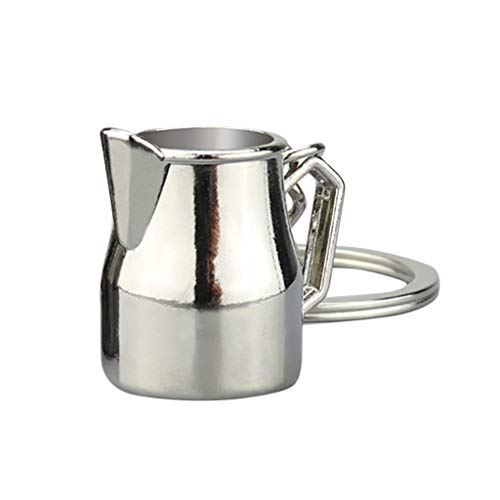 Preisvergleich Produktbild Hniunew Metall SchlüSselring Kaffeewerkzeuge SchlüSselanhäNger Simulation Ring Keychain Sicherungsring Ring Clips SchlüSselbund Praktische Kreative PersöNlichkeit SchlüSselanhäNger Geschenk