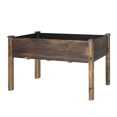 Yardenaler 48x24x30 in Raised Garden Bed with Legs, Outdoor Elevated