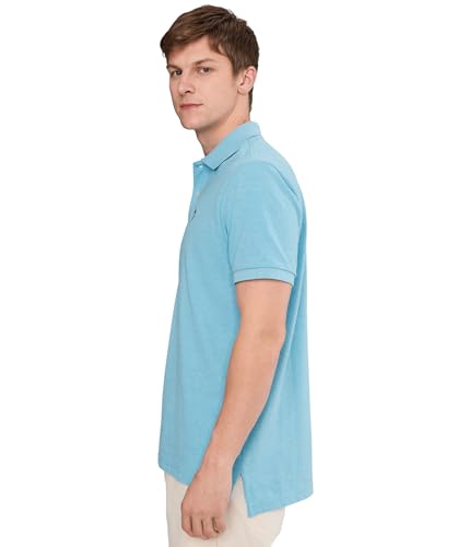 Image of U.S. POLO ASSN. Men Cotton Regular Fit Solid Polo With Small Pony | Two-Button Closure Pique Polo Shirt, Summer Fashion Golf Shirt