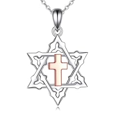Cross in Star of David Necklace