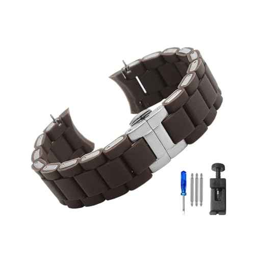 Sangle de montre en acier et silicone sport et chic pour styles AR5890 et AR5920