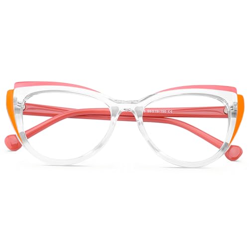 Blue Blockers Glasses for Women, Bluelight Glasses with Cat Eye Frame for Style, Comfort, Eye Strain Relief