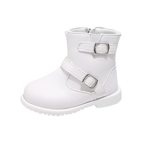 IWIHMIV Little Girls Boots Girls Dress Boots Toddler Girl Booties Girls Boots Side Zip Boots Outdoor Leather Short Boots
