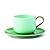 Kate Spade New York Make It Pop Cup & Saucer Set, 1.30, Green