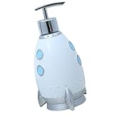 SUPVOX Dispensador de Jabón Líquido en Forma de Cohete 400ml, Botella Dispensadora Bomba para Gel de Ducha y Champú, Botella Recargable para Baño y Ducha, Material Duradero y Fácil Uso