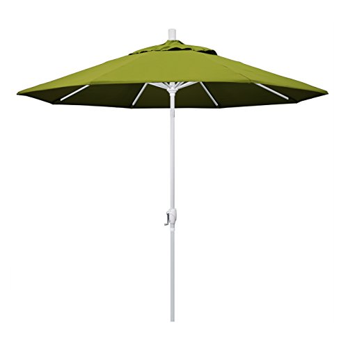 California Umbrella GSPT908170-F55 9' parasol marché blanc kiwi