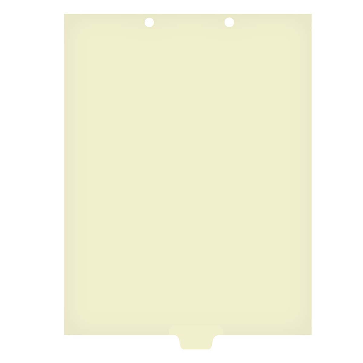 Individual Chart Divider Sheets Used to Build Chart Divider Sets for Medical Practices, 1/6th Cut, Tabs on Bottom, Position: #3, Blank (Pack of 100)
