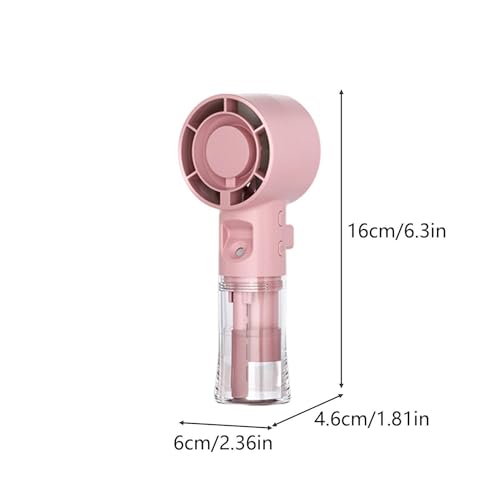 Ventilador portátil con nebulizador para evitar sofocos en viajes 6