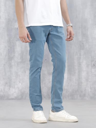 Image of WROGN Men's Slim Fit Jeans | Mid Rise | Jeans for Man