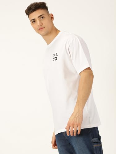 Image of Thomas Scott Men's | Graphic | Half Sleeve | Oversized Fit | Cotton Blend | Crew Collar | Casual Tshirt