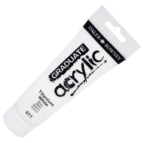 Daler Rowney - Graduate Acrylic - 120ml Tube - White