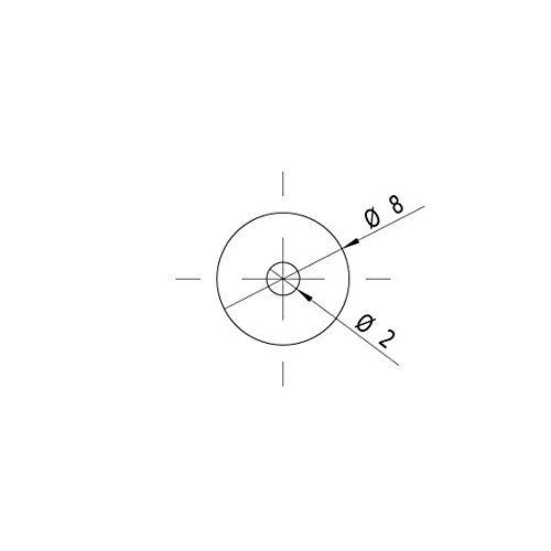 Punktlaser, rot, 650 nm, 0.4 mW, 5 V DC, Ø8x21 mm, Laserklasse 1, Fokus einstellbar, Kabellänge 150 mm - 70130942