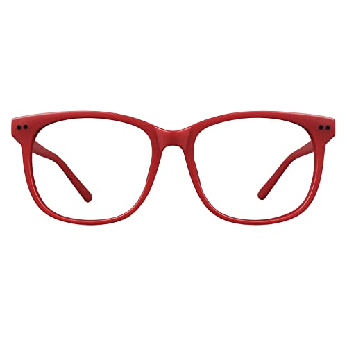 Image of GQUEEN Fake Non Prescription Glasses Clear Lens for Women Men Oversized Frame UV400 Protection, 201581