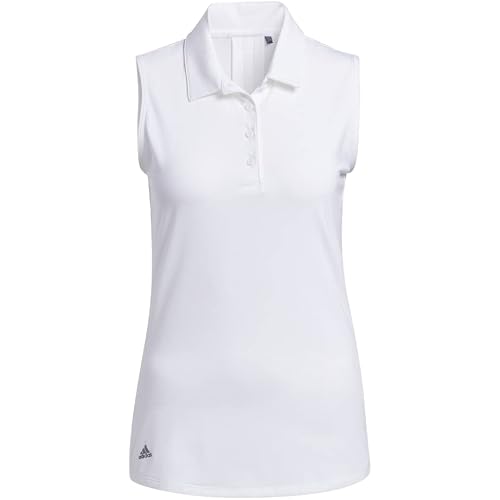 adidas Women's Ultimate365 Solid Sleeveless Golf Polo Shirt