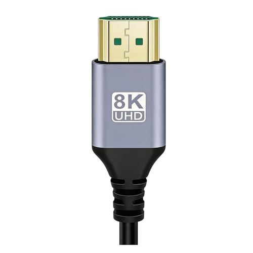 8K HDMI 2.1 90 �x�P�[�u�� 48Gbps 8K@60Hz 4K@120Hz HDR EARC ARC HDCP �����R�[�h HD TV�A���b�v�g�b�v�A�v���W�F�N�^�[�A�Q�[���f�o�C�X�p(Straight,0.5)
