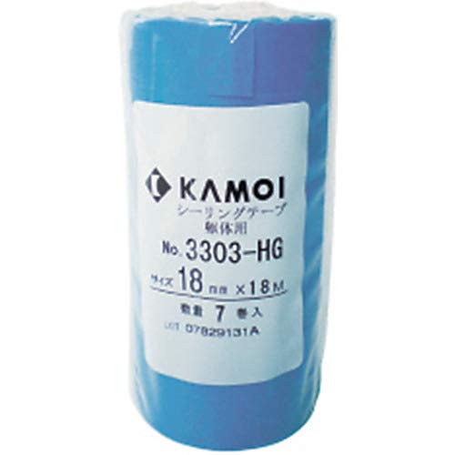 Amazon | カモ井 シーリングテープ 7巻入 18mm×18M No.3303HG 筒