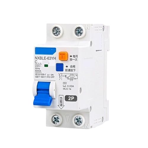 Interruptor con disyuntor protector de fugas NXBLE-YH63A para evitar calambres en zonas húmedas